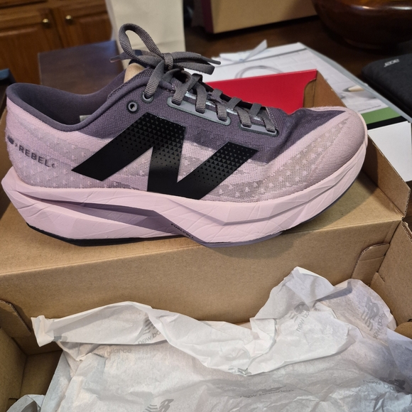 New Balance Purple and Black Sneakers - Picture 3 of 5